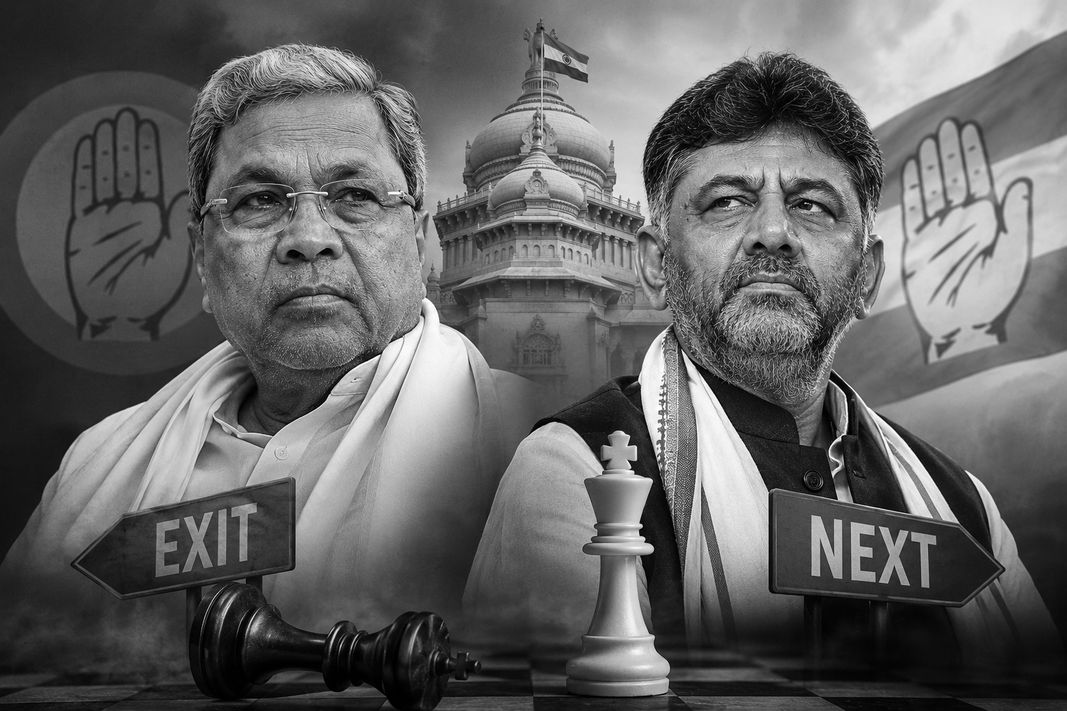 Promised Rotation, Reluctant Exit: K’taka Congress Power Shift, Siddaramaiah Resigns, Shivakumar Aligns