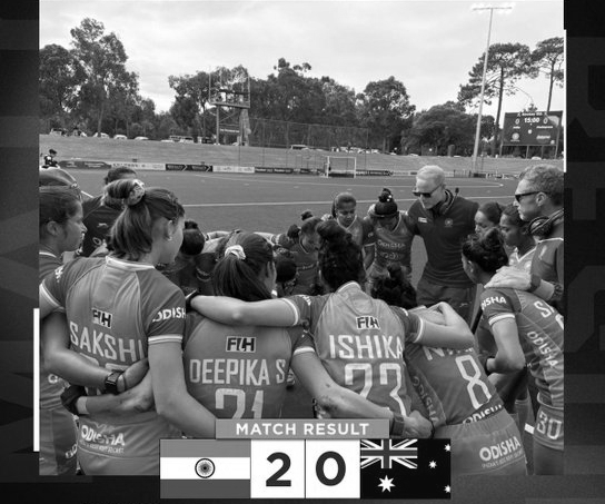 India Edge Australia 2-1 to Take Series Lead in Women’s Hockey