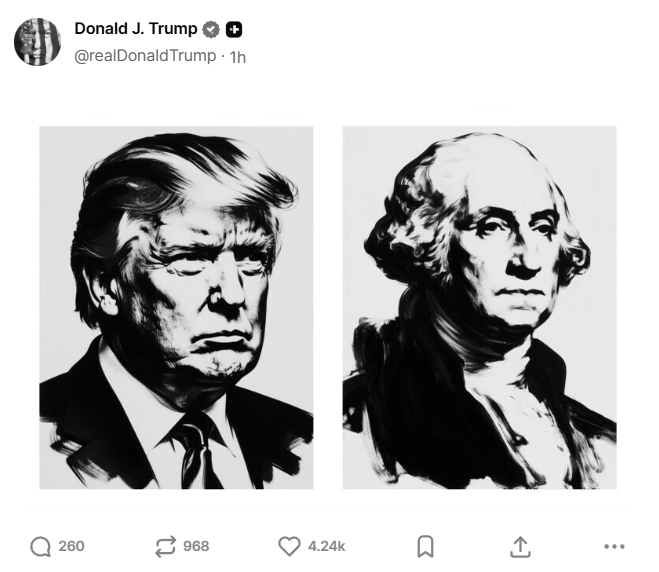 Trump Shares AI-Generated Mount Rushmore And Military Images, Ignites Online Controversy