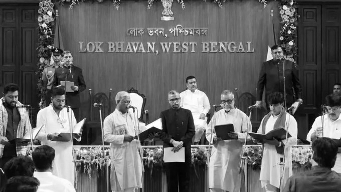 Adhikari's Power Play: 35 MLAs Sworn In as Bengal Cabinet Expands to 41