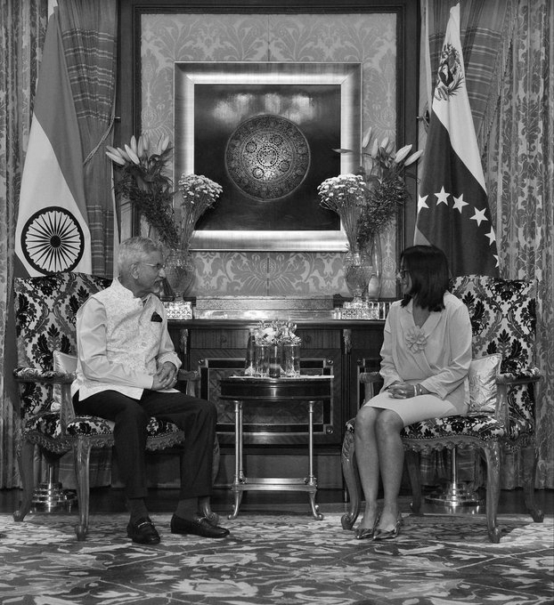 Venezuela's Acting President Rodriguez Meets Modi, Eyes Bigger Oil Role in India on 5-Day Visit
