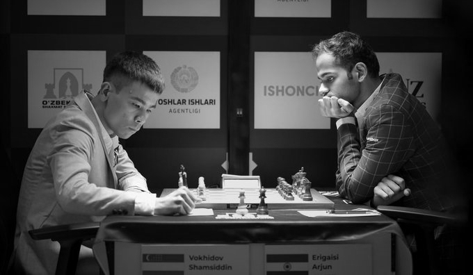 Arjun Erigaisi Held To Draw By Vokhidov In Caro-Kann At UzChess Cup 2026