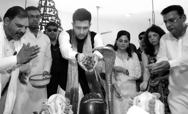 What a Downfall: Raghav Chadha Trolled After Performing Pooja as PM Modi Breaks Nehru's Record