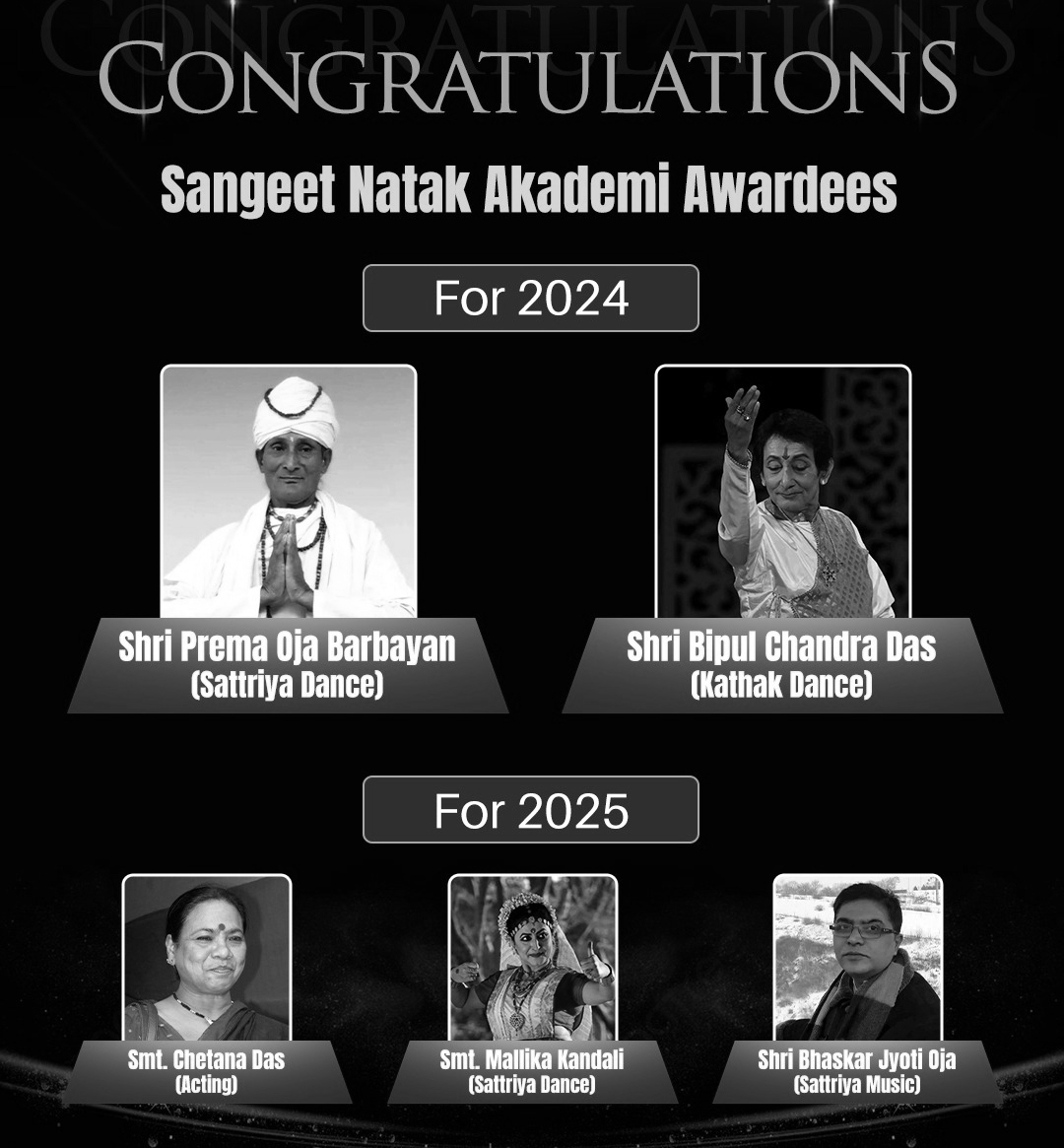 Sangeet Natak Akademi Names Seven Fellows, Honours 108 Artistes for 2024-25