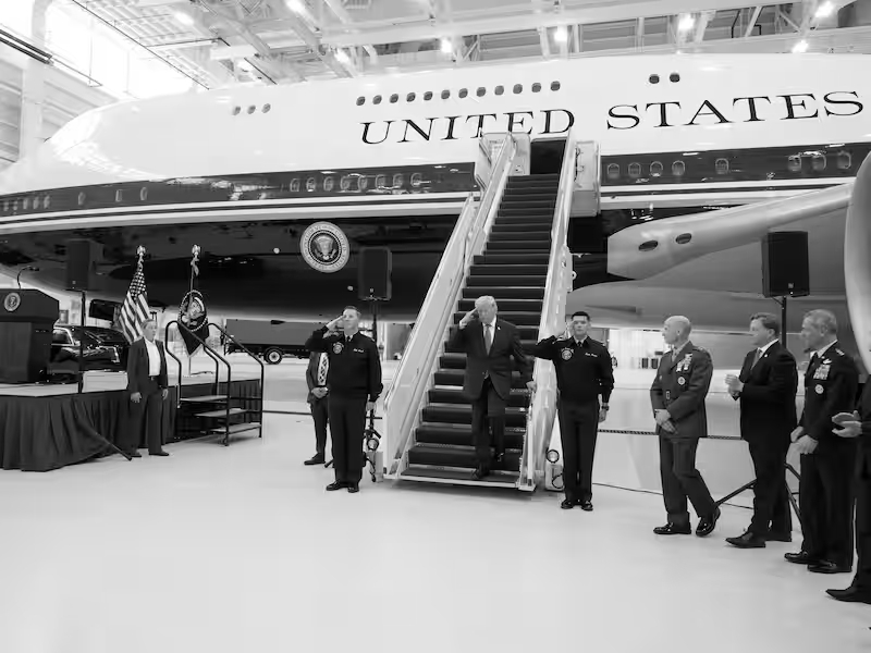 Nothing Like It: Trump Unveils New Air Force One, A $400 Million Qatari Gift Wrapped In Patriotic Paint
