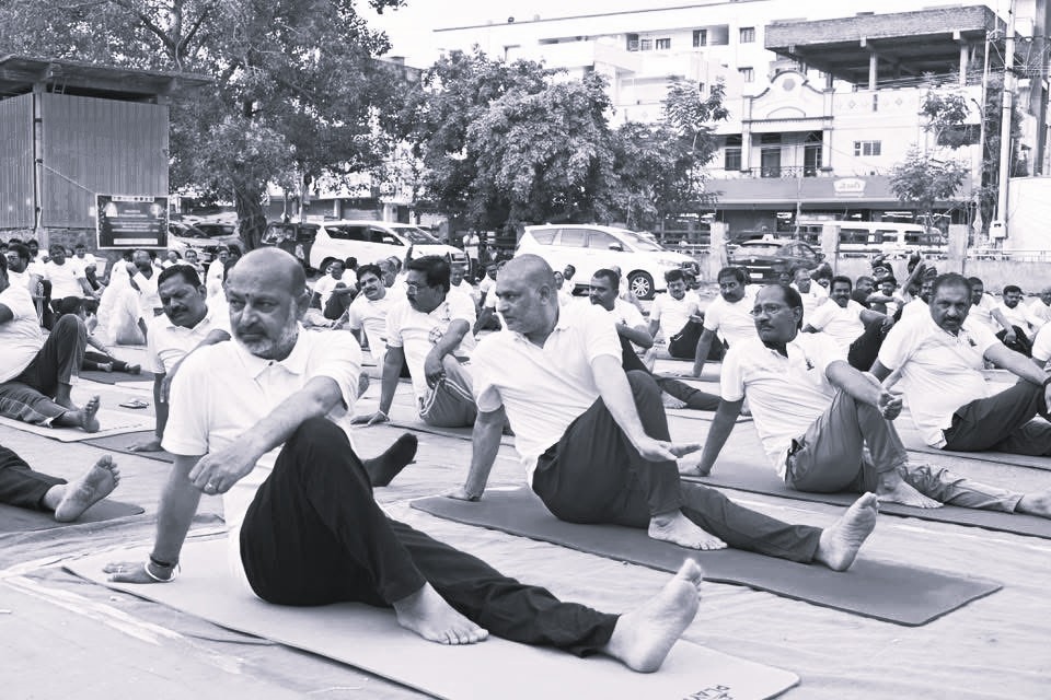 Telangana Marks 12th International Yoga Day With Large-Scale Participation Across State