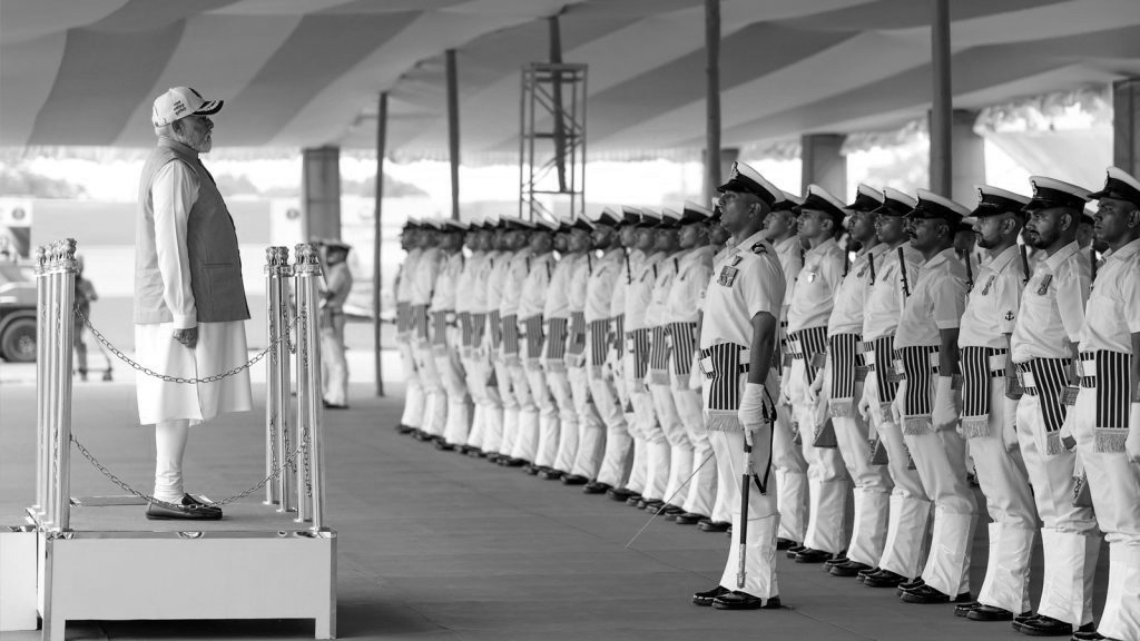PM Modi Commissions Three Indigenous Naval Ships INS Dunagiri, INS Sanshodhak, INS Agray In Kolkata