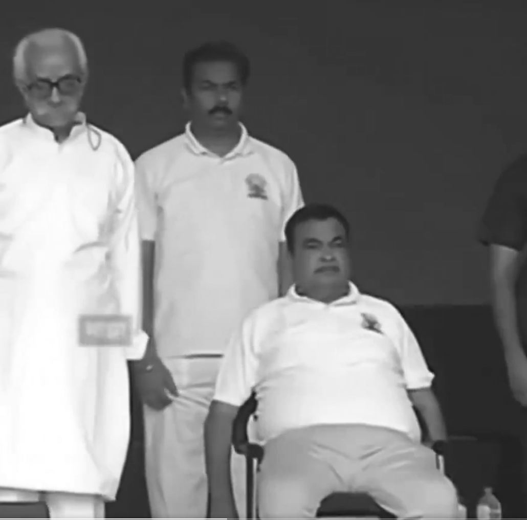 Forget Padmasana, Gadkari Unveils the "E85 Asana" AKA the Chairasan