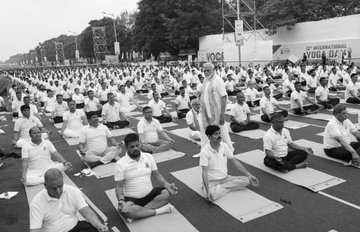 Yoga Unites a Nation: PM Modi Leads Mass Session as Celebrations Span the Globe