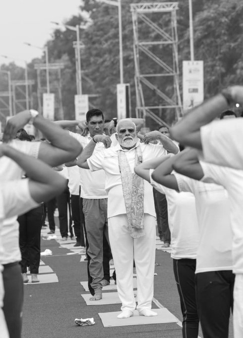 Yoga Unites a Nation: PM Modi Leads Mass Session as Celebrations Span the Globe
