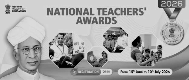 Centre Invites Nominations for National Teachers Awards 2026, Applications Open Till July 10