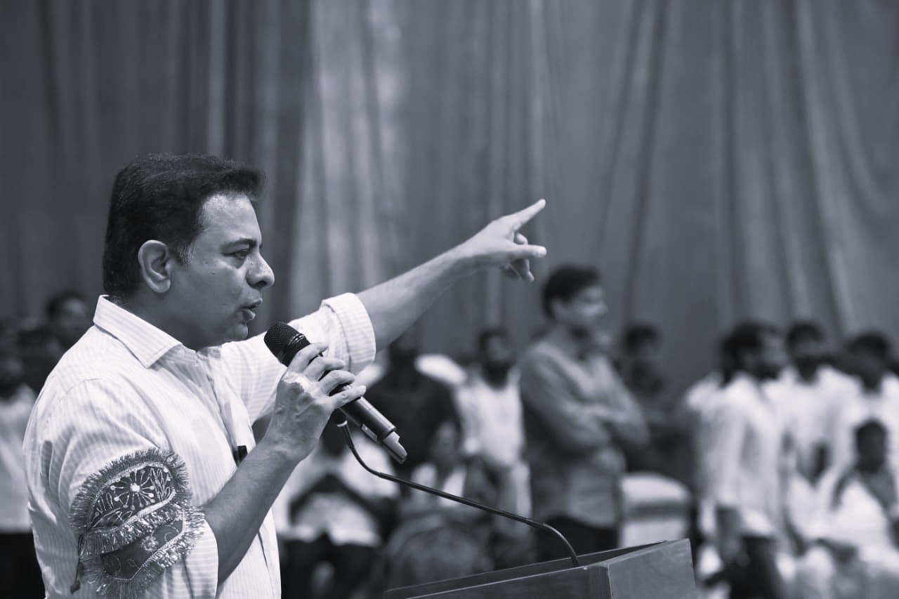 KTR Launches ‘Congress Must Go, KCR Must Return’ Campaign at Maheshwaram Meeting