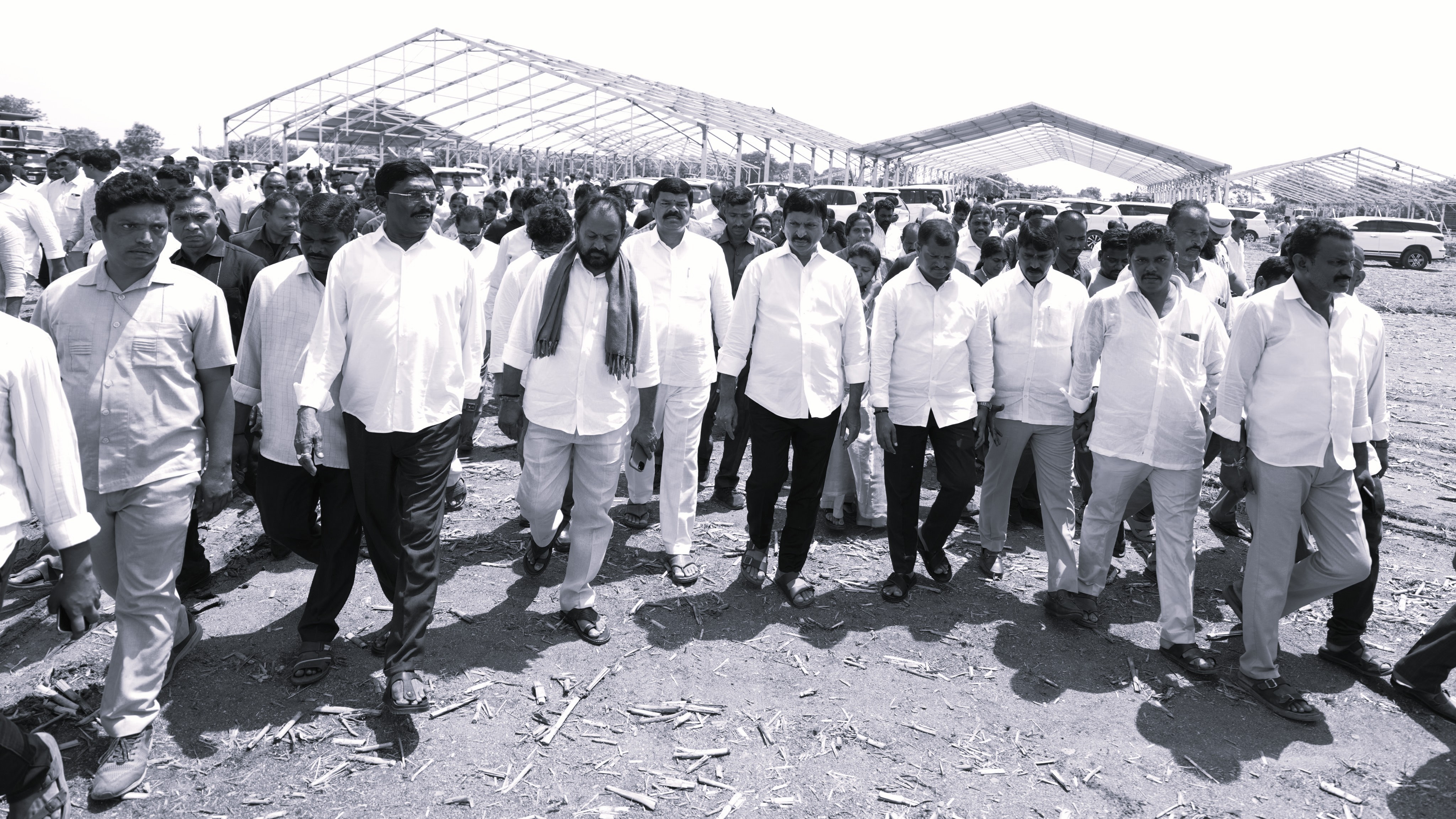 ఖమ్మంలో ‘రైతు ఆశీర్వాద సభ’ ఏర్పాట్లు పరిశీలించిన మంత్రి పొంగులేటి