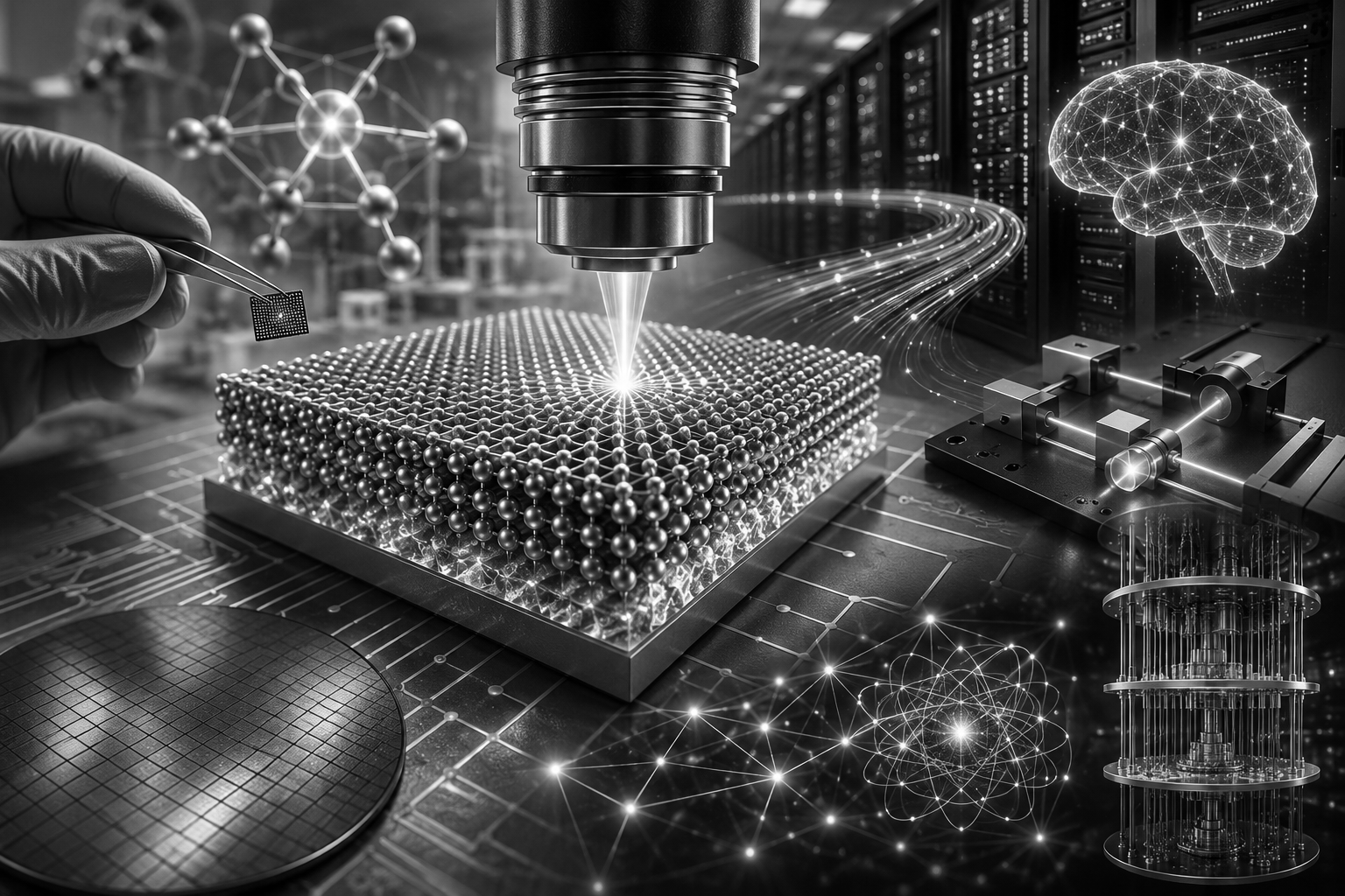 A New Material Pathway for AI Data Centres and Quantum Networks