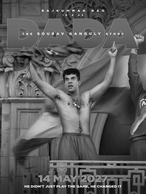 Rajkummar Rao Brings 'Dada' to Life as Sourav Ganguly Biopic Unveils Powerful First Look