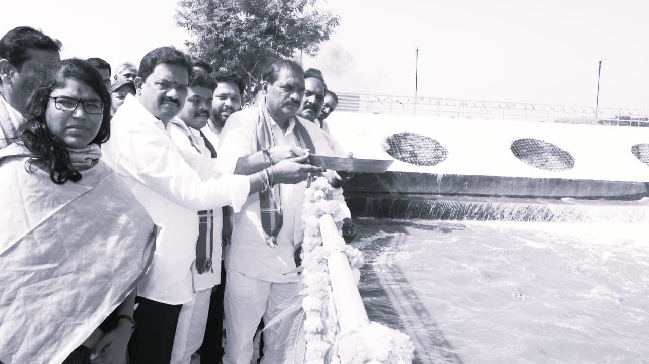 పట్టిసీమ నుంచి కృష్ణా డెల్టాకు నీటిని విడుదల చేసిన మంత్రి నిమ్మల రామానాయుడు