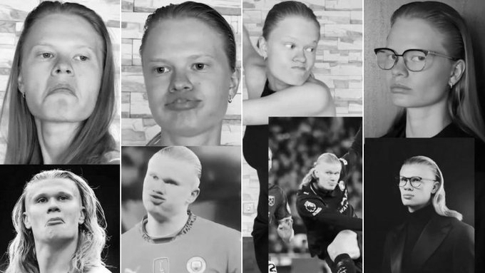 Erling Haaland Lookalike Anastasia Kostromitina Goes Viral, Even Haaland Can’t Ignore The Buzz