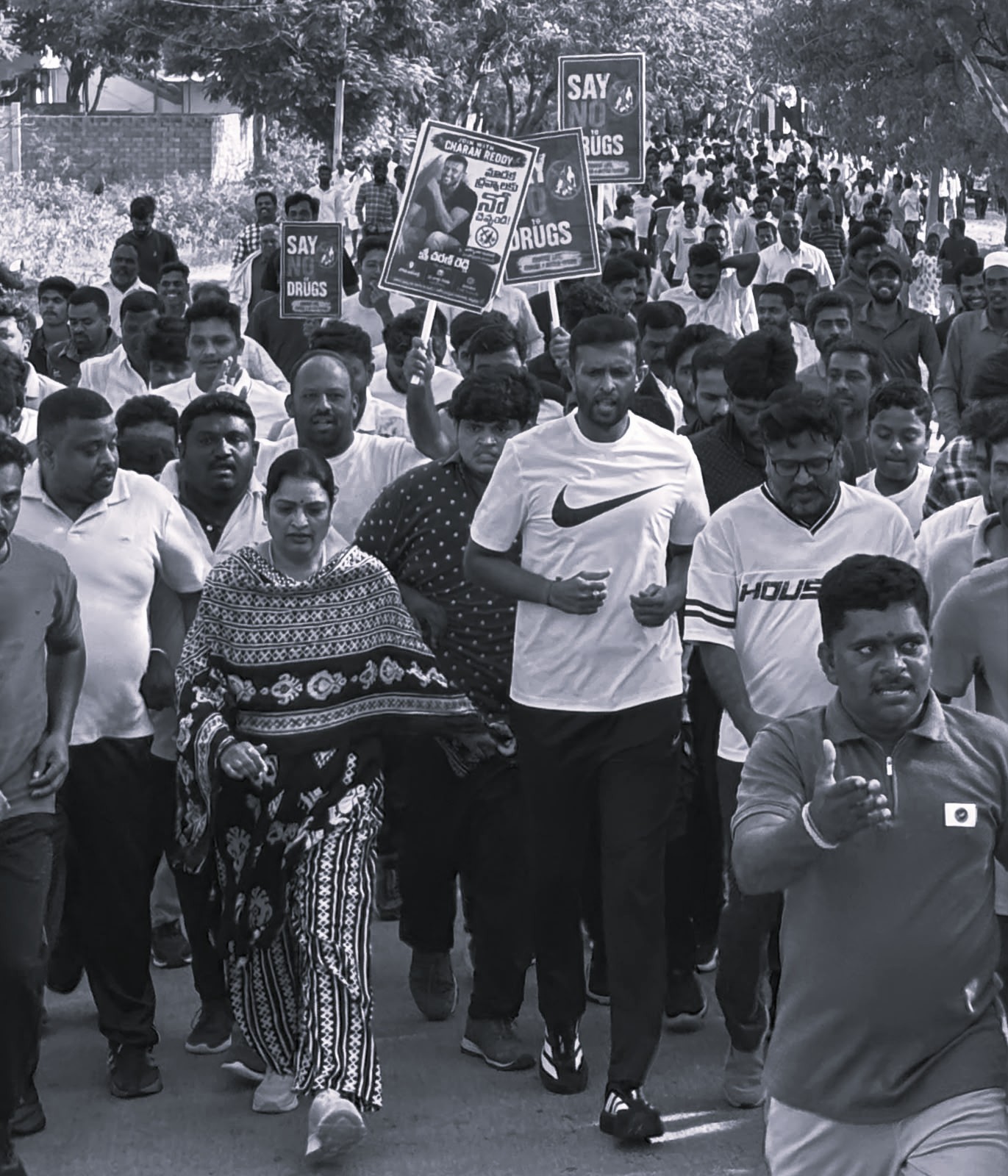 Former Minister Ushasri Charan Leads Anti-Drug Awareness Drive in Penukonda