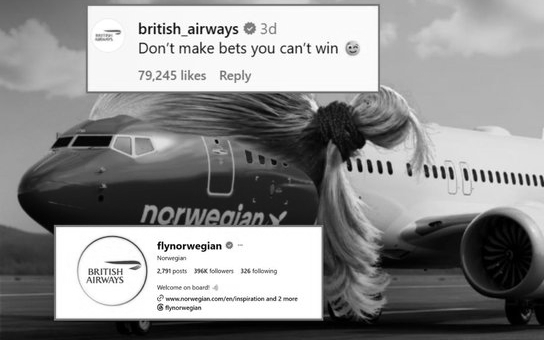 Norwegian Air Changes Instagram Logo to British Airways After Losing Viral World Cup Bet