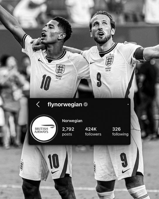 Norwegian Air Changes Instagram Logo to British Airways After Losing Viral World Cup Bet