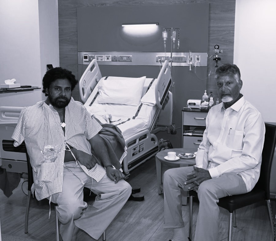 CM Chandrababu Visits Pawan Kalyan in Mumbai After Successful Shoulder Surgery