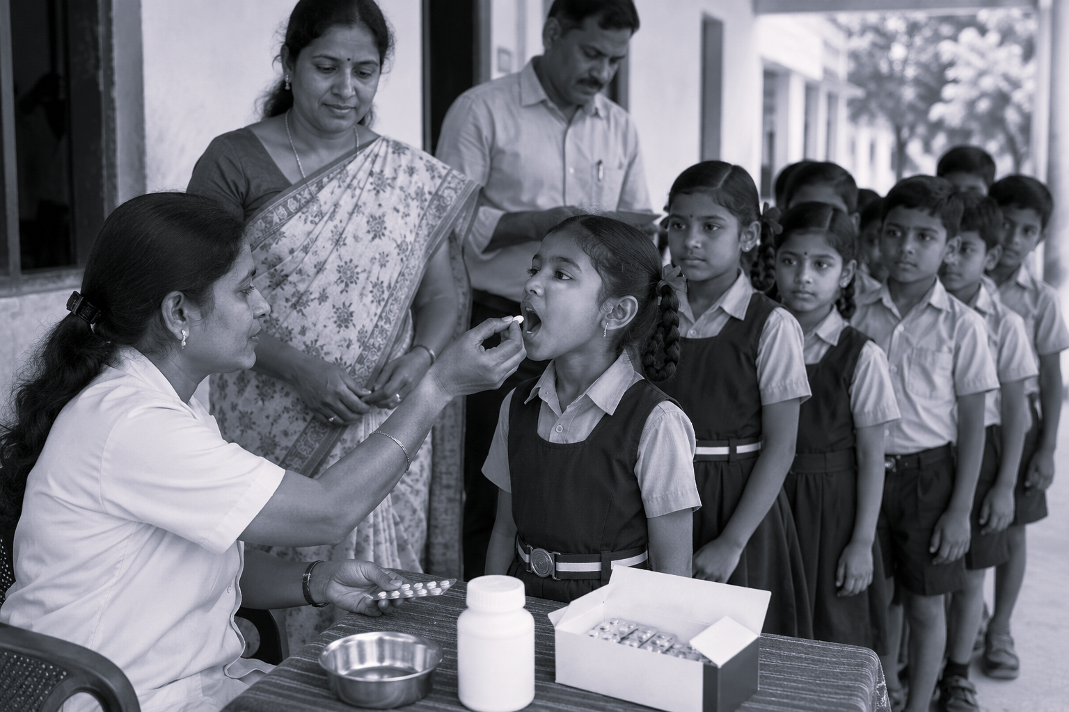 నేడు రాష్ట్రవ్యాప్తంగా నులి పురుగు నివారణ మాత్రల పంపిణీ