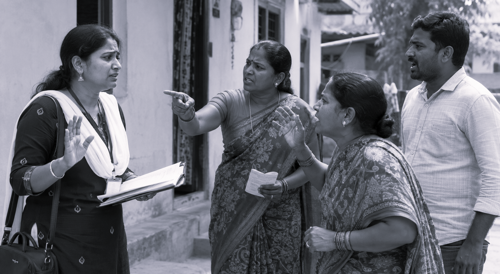 కామారెడ్డిలో మహిళా బీఎల్ఓపై దాడి.. ముగ్గురిపై కేసు నమోదు