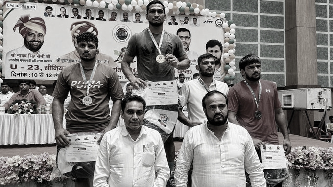 Haryana Dominates U-23 National Wrestling Championship, Sweeps All Three Team Titles
