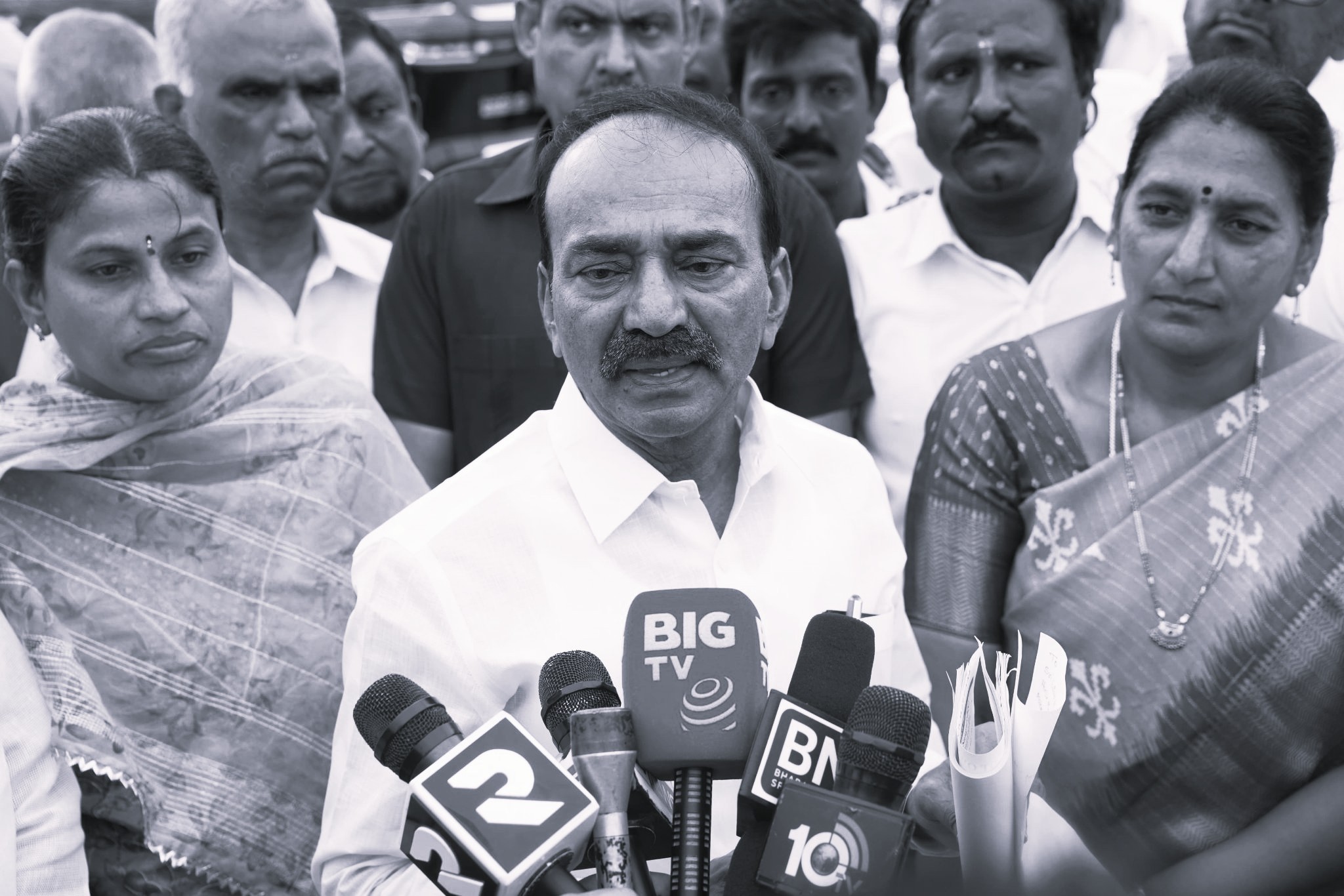 Etala Rajender Backs Jawahar Nagar Agitation, Demands Permanent Dump Yard Shift