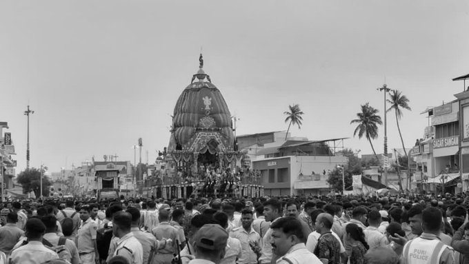 Rath Yatra Resumes in Puri as Lakhs Pull Jagannath's Chariots Towards Gundicha Temple