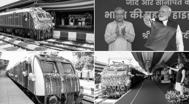 No Diesel, No Smoke: PM Modi Flags Off India's First Hydrogen Train in Haryana