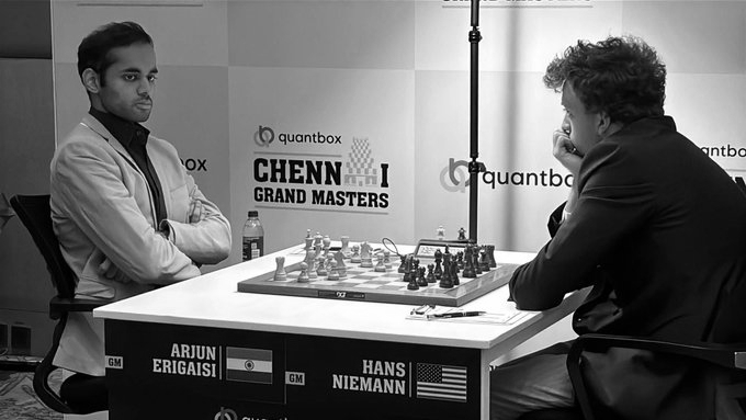 Chennai Grandmasters: Arjun Erigaisi defeats Hans Niemann, Nihal Sarin stops Firouzja’s winning streak