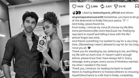 Anupama Parameswaran's Cryptic Instagram Post Sparks Fresh Buzz Over Dhruv Vikram Rumours