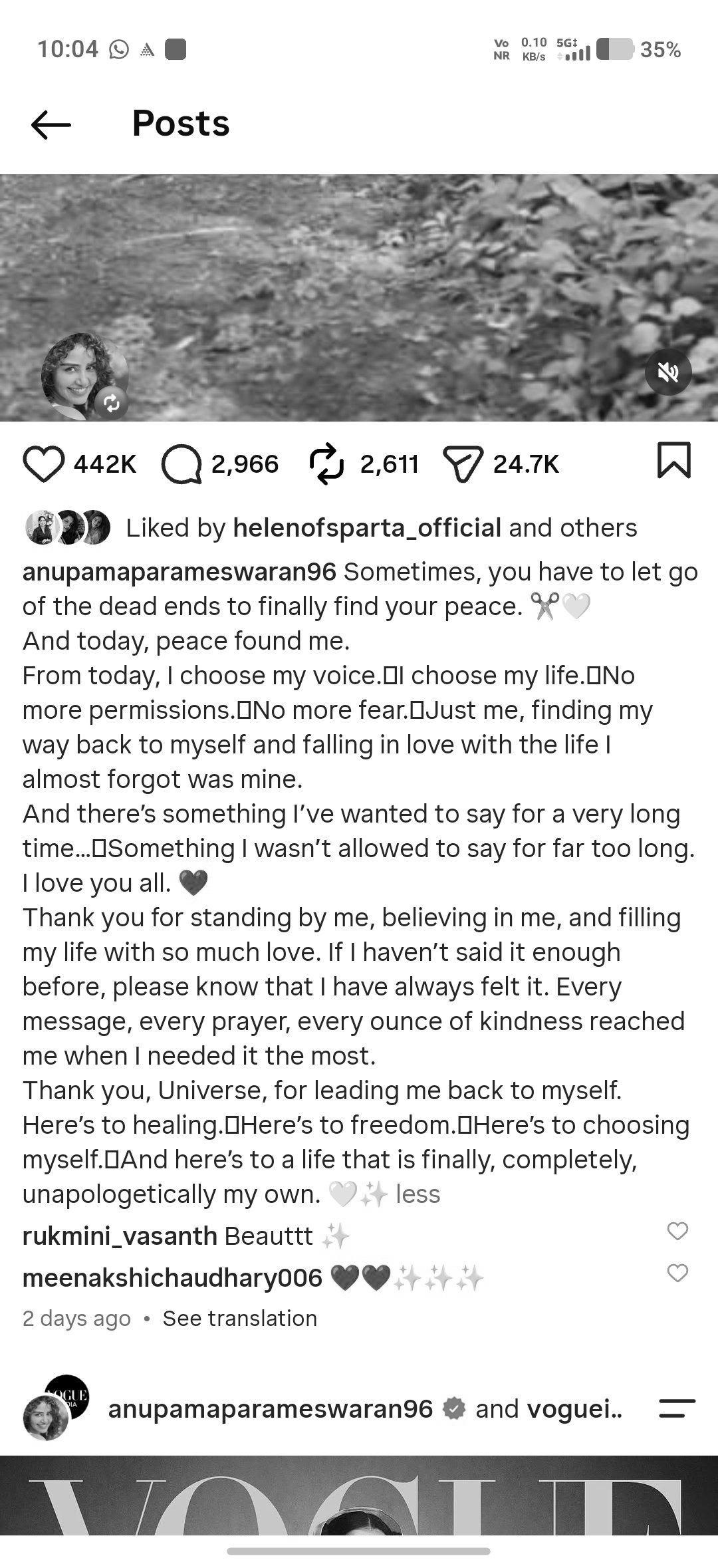 Anupama Parameswaran's Cryptic Instagram Post Sparks Fresh Buzz Over Dhruv Vikram Rumours