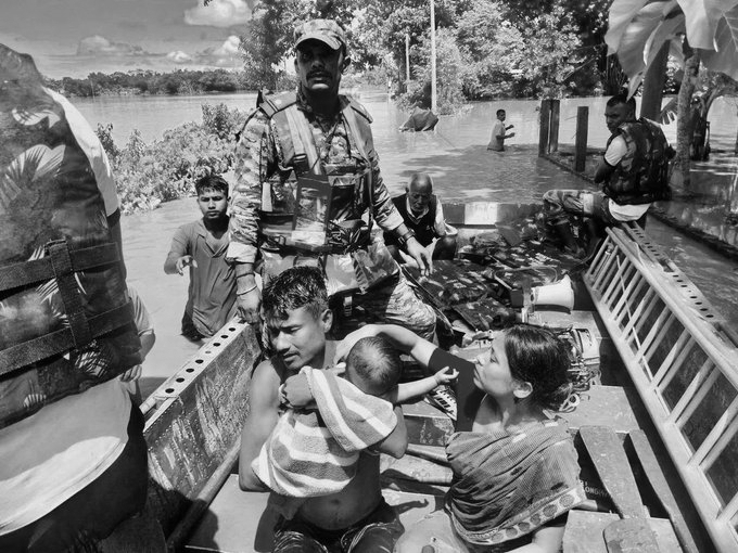 Assam Floods: 3.6 Lakh Affected, Indian Army Rescues Over 200 Under Operation Jal Rahat