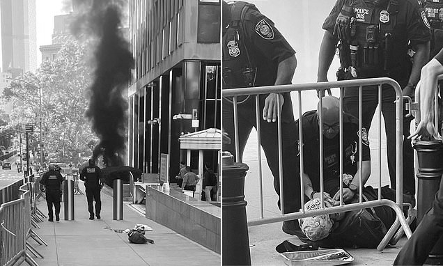 Ex US Army Veteran Held After Setting Fire Outside New York ICE Offices