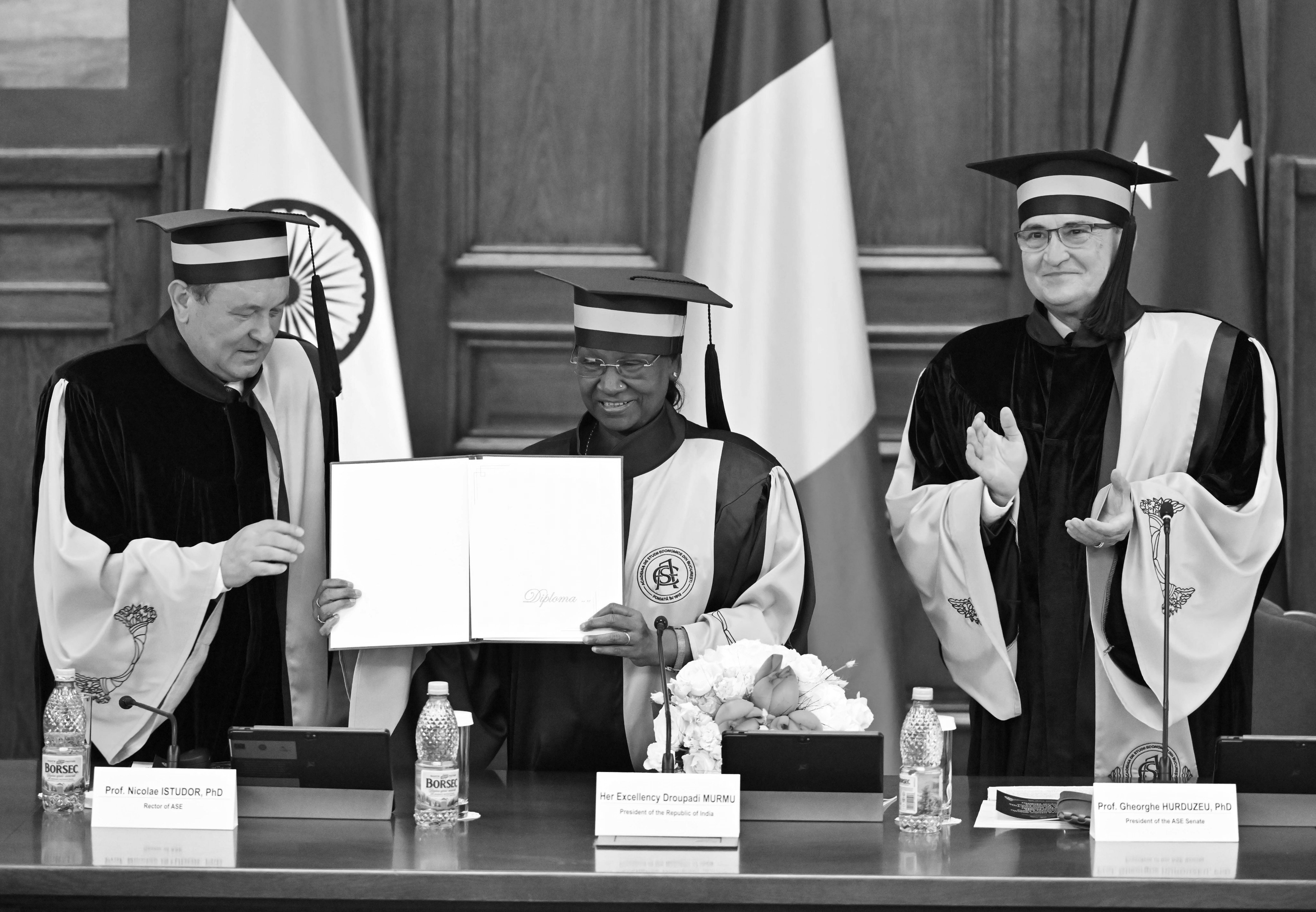 President Murmu Receives Romania's Highest Academic Honour