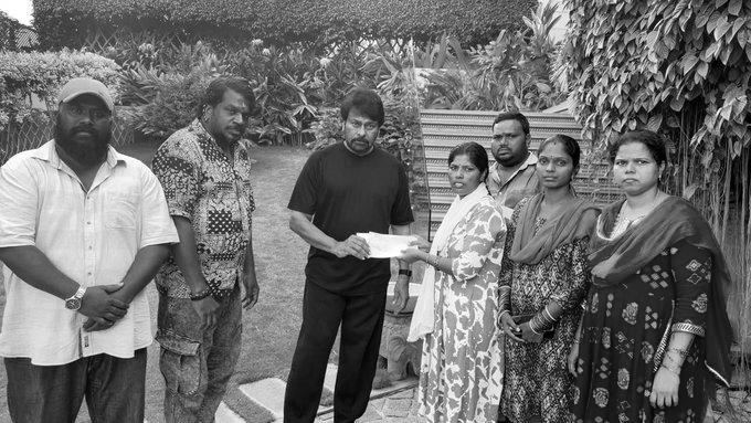 Chiranjeevi Donates Rs 3 Lakh to Gabbar Singh Actor Ramesh After Brain Stroke