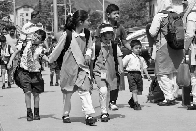 After 20-Day Weather Break, Kashmir Schools Reopen as Students Return to Classrooms