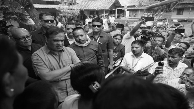 CM Himanta Biswa Sarma Calls on BJP Workers to Raise ₹12 Crore for Assam Flood Victims