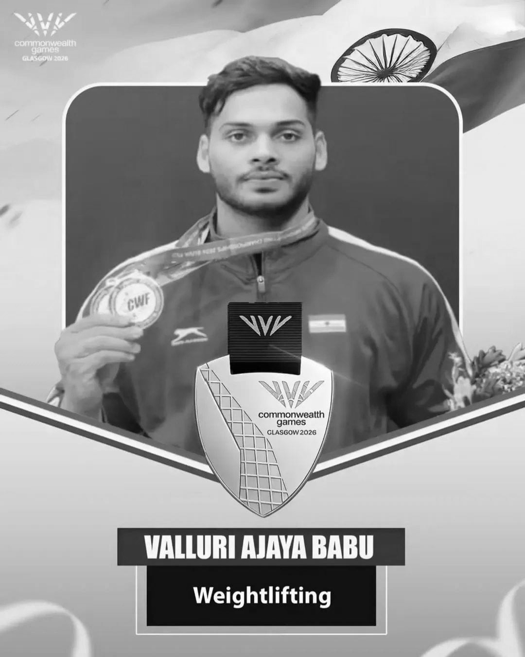 Ajaya Babu Wins Commonwealth Games Silver After Epic 1kg Battle in Men's 79kg Weightlifting