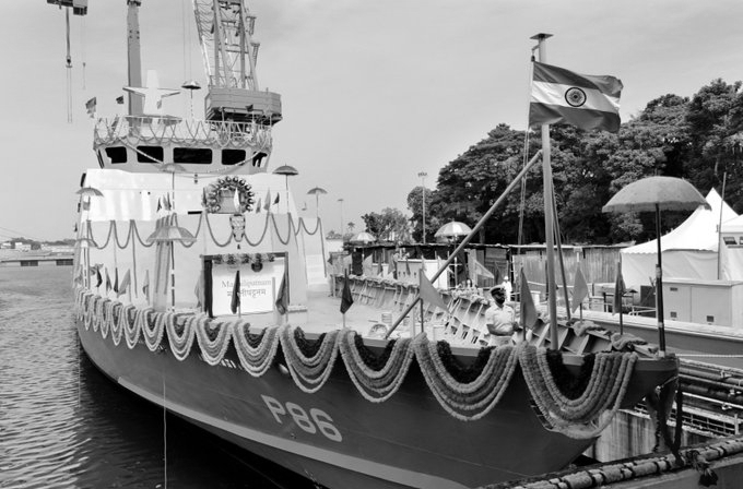 Indian Navy Launches Indigenous ASW Craft Machilipatnam to Strengthen Coastal Defence