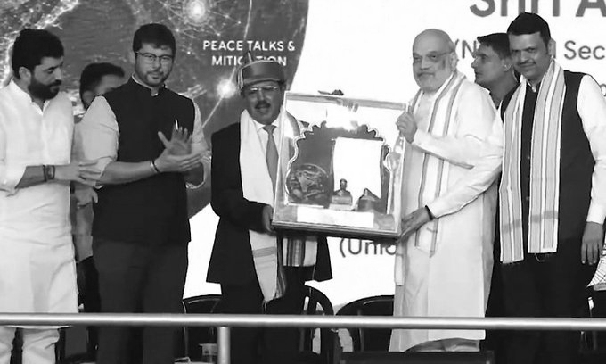 Golden Chapter In Security History: Amit Shah Honours Ajit Doval With Lokmanya Tilak National Award