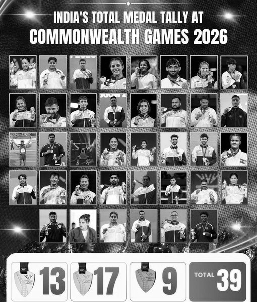 'Proud of Team India': PM Modi Congratulates CWG 2026 Heroes After 39-Medal Finish
