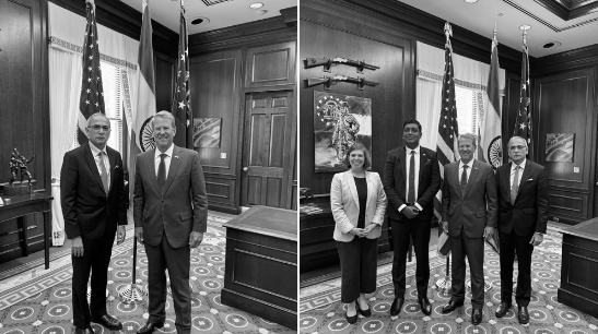 India, Georgia Deepen Trade Push as Envoy Kwatra Meets Governor Kemp