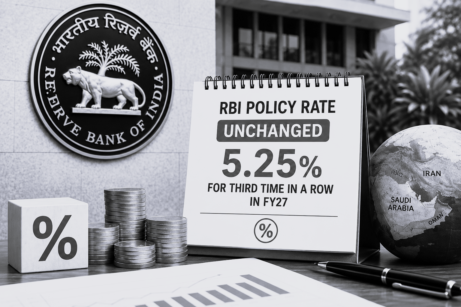 Stability Over Bold Move: RBI Keeps Policy Rate Unchanged for Third Time in a Row Amid West Asia Crisis