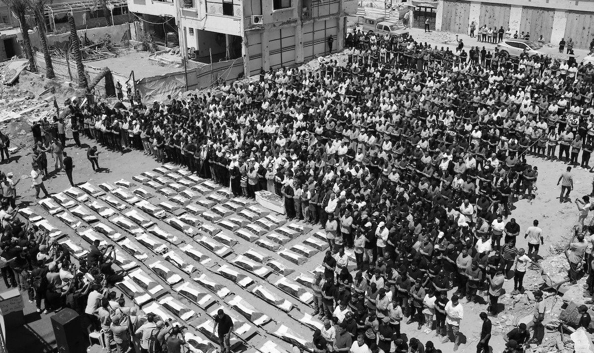 Mass Funeral Held for 112 Palestinians Recovered Nearly Three Years After 2023 Gaza Strike