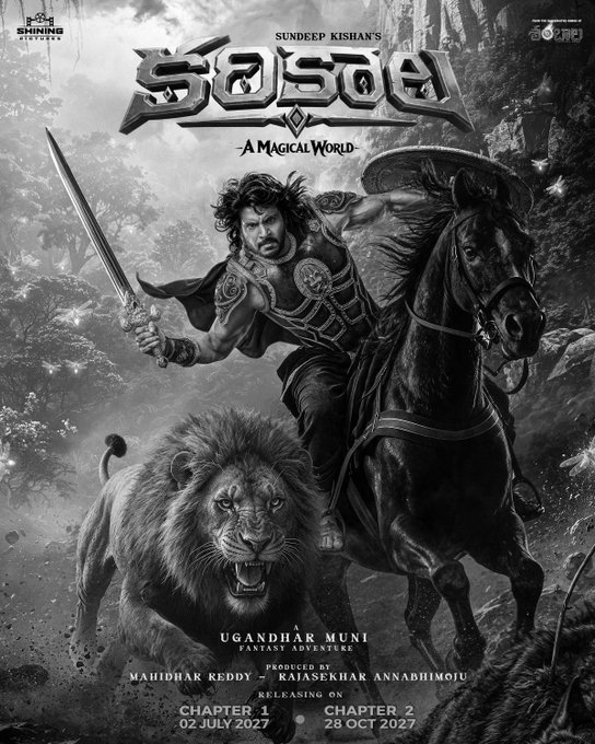 Sundeep Kishan Unveils First Look of ‘Karikaala’ Ahead of 2027 Two-Part Release