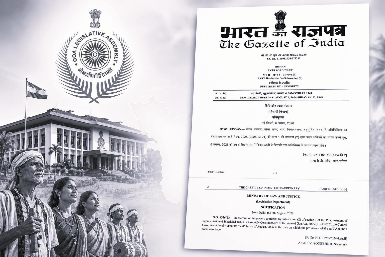 Goa Gets First-Ever ST Assembly Reservation With Four Seats Reserved