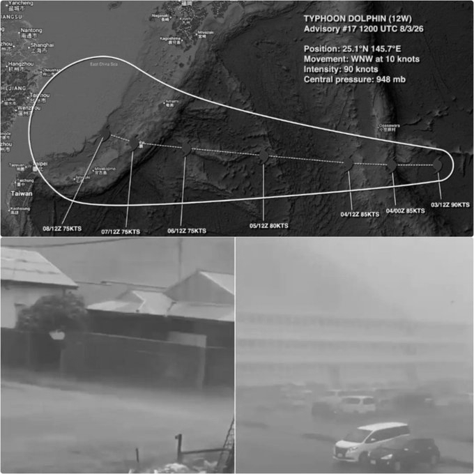 Typhoon Dolphin Heads Towards China After Hitting Japan, Schools And Ports Shut